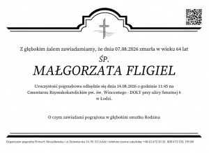 Z głębokim żalem...
